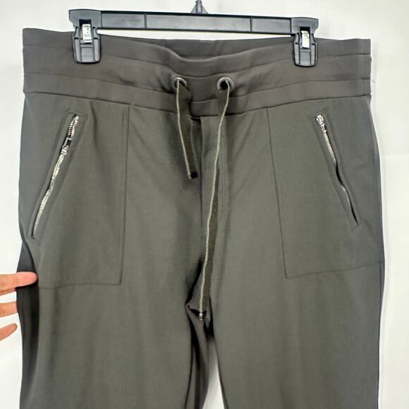 Athleta headlands hybrids pants size 14T gray drawstring zipper pockets - Picture 3 of 9